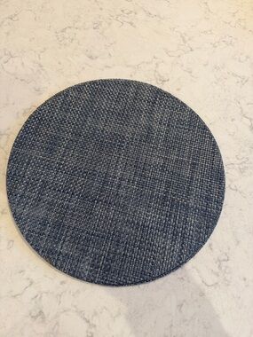 Chilewich Round Woven Placemat in Blue (SEVEN MATS)